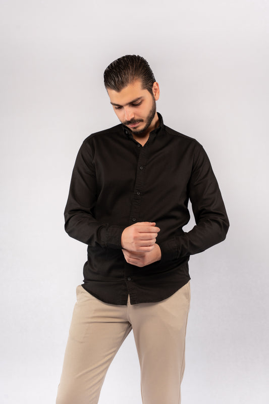 BLACK RELAXED SHIRT