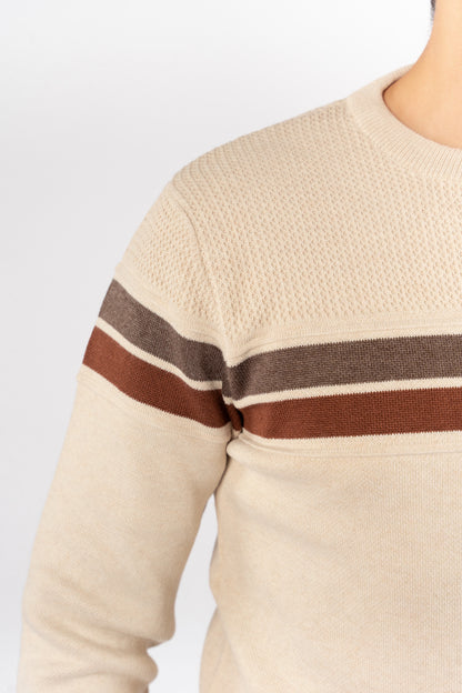 BEIGE CASUAL SWEATER