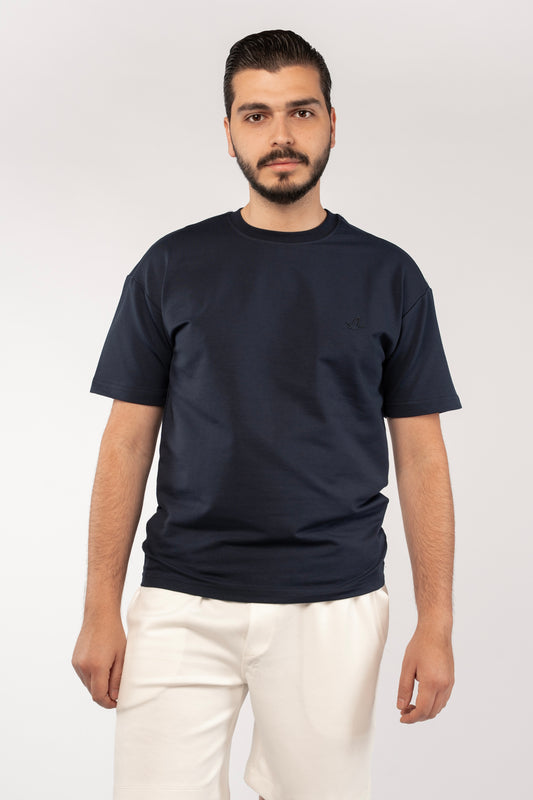 NAVY MINIMAL EAGLE TSHIRT