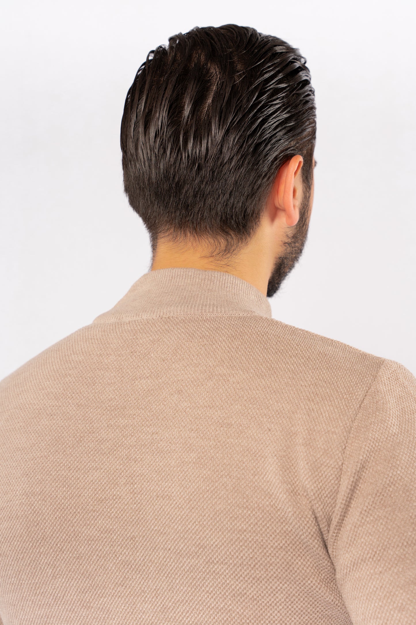 BEIGE HIGHNECK SWEATER