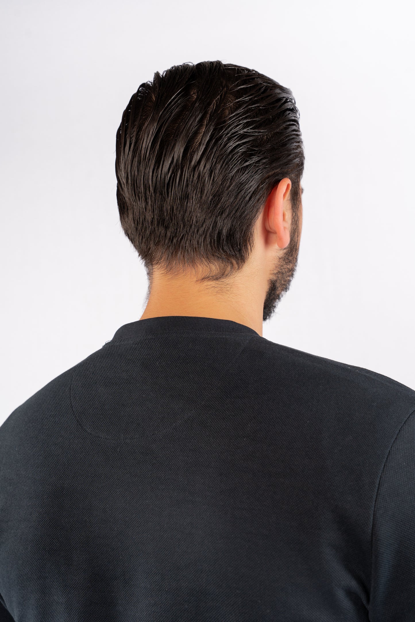 NAVY ELEGANCE PIQUET SWEATER