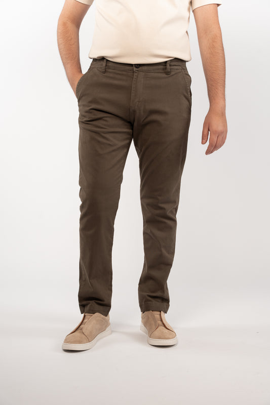OLIVE CASUAL CHINO PANT