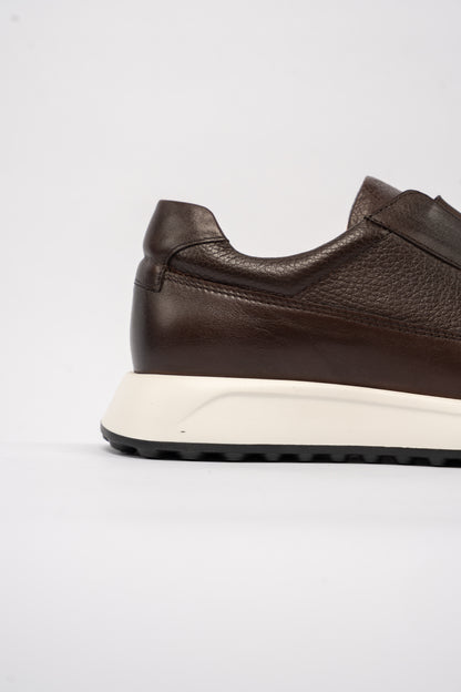 BROWN TIMELESS ELASTIC SNEAKER