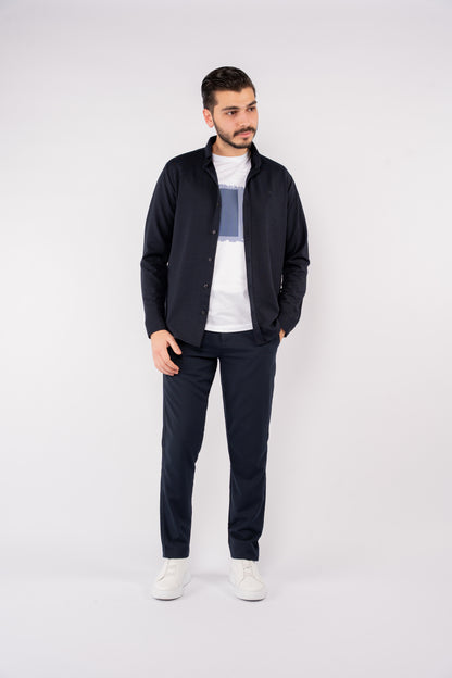NAVY PIQUET SHIRT