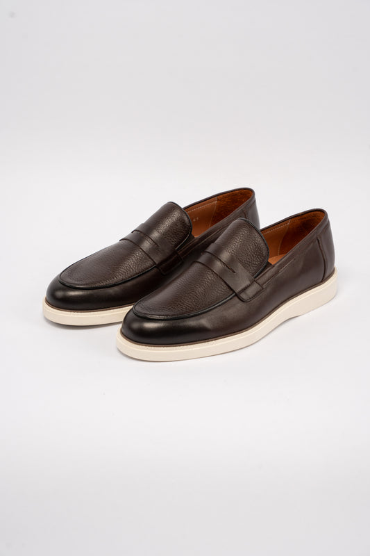BROWN CASUAL PENNY LOAFER