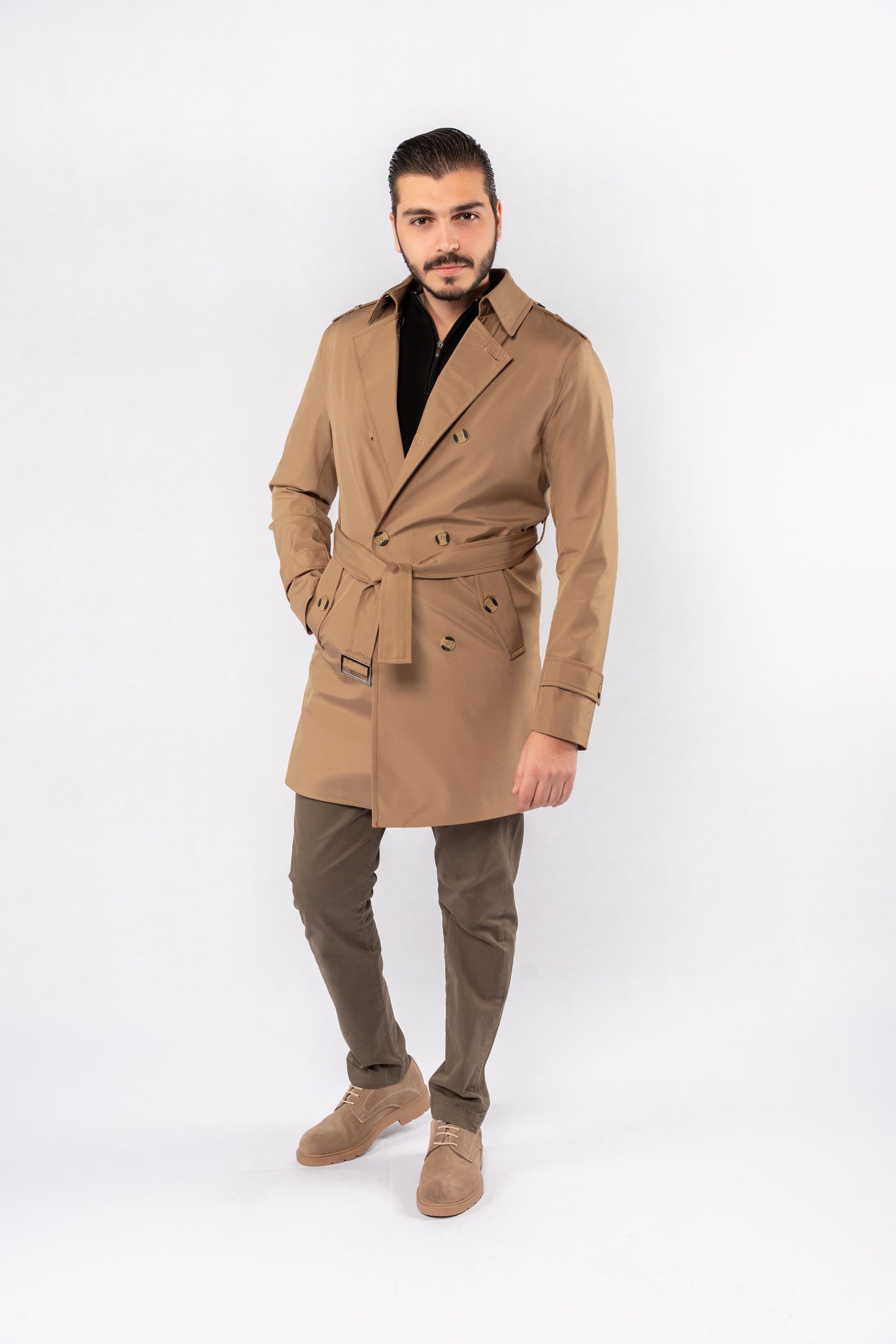 BEIGE ELEGANCE TRENCH COAT