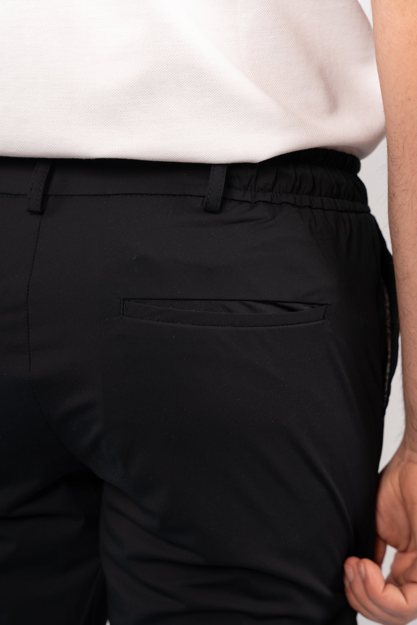 NAVY SEMI CASUAL SPANDEX PANT