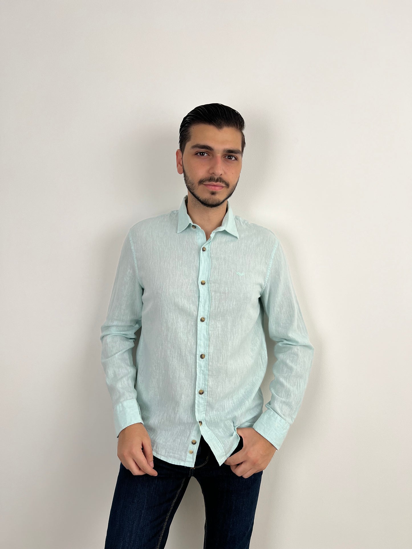 MINT LINEN SHIRT