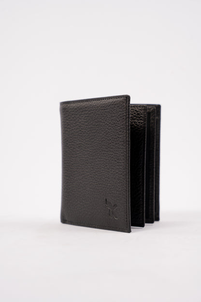 BLACK BI-FOLD WALLET