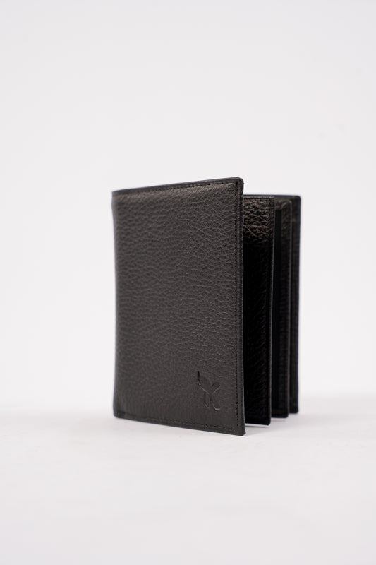 BLACK BI-FOLD WALLET