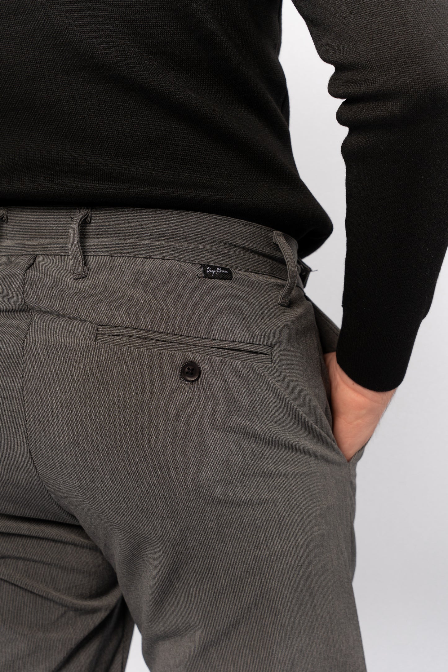 GREY CASUAL TAILORED PANT