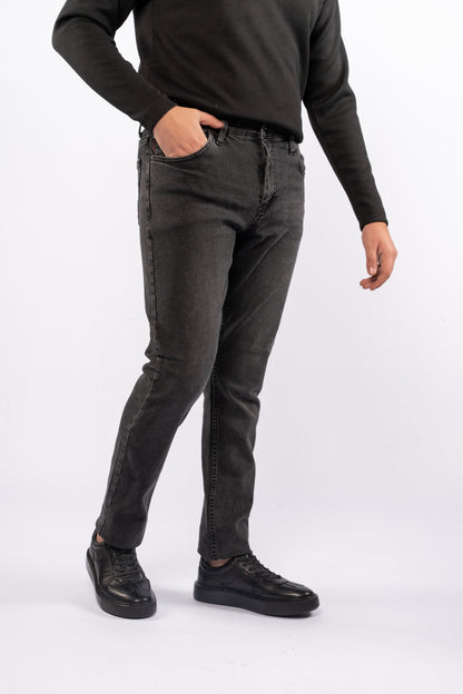 GREY SEMI REGULAR DENIM