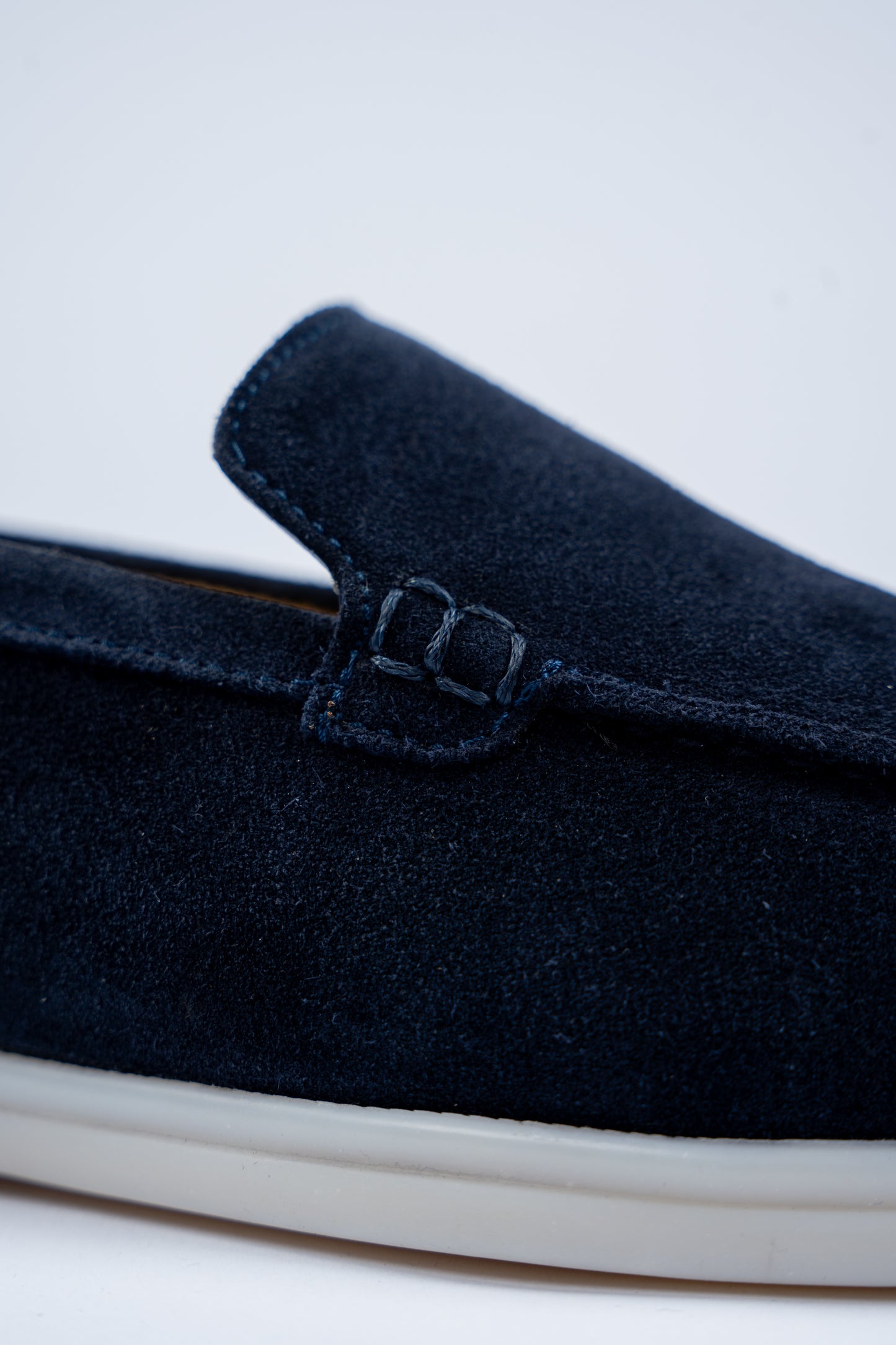 NAVY SUEDE LOAFER