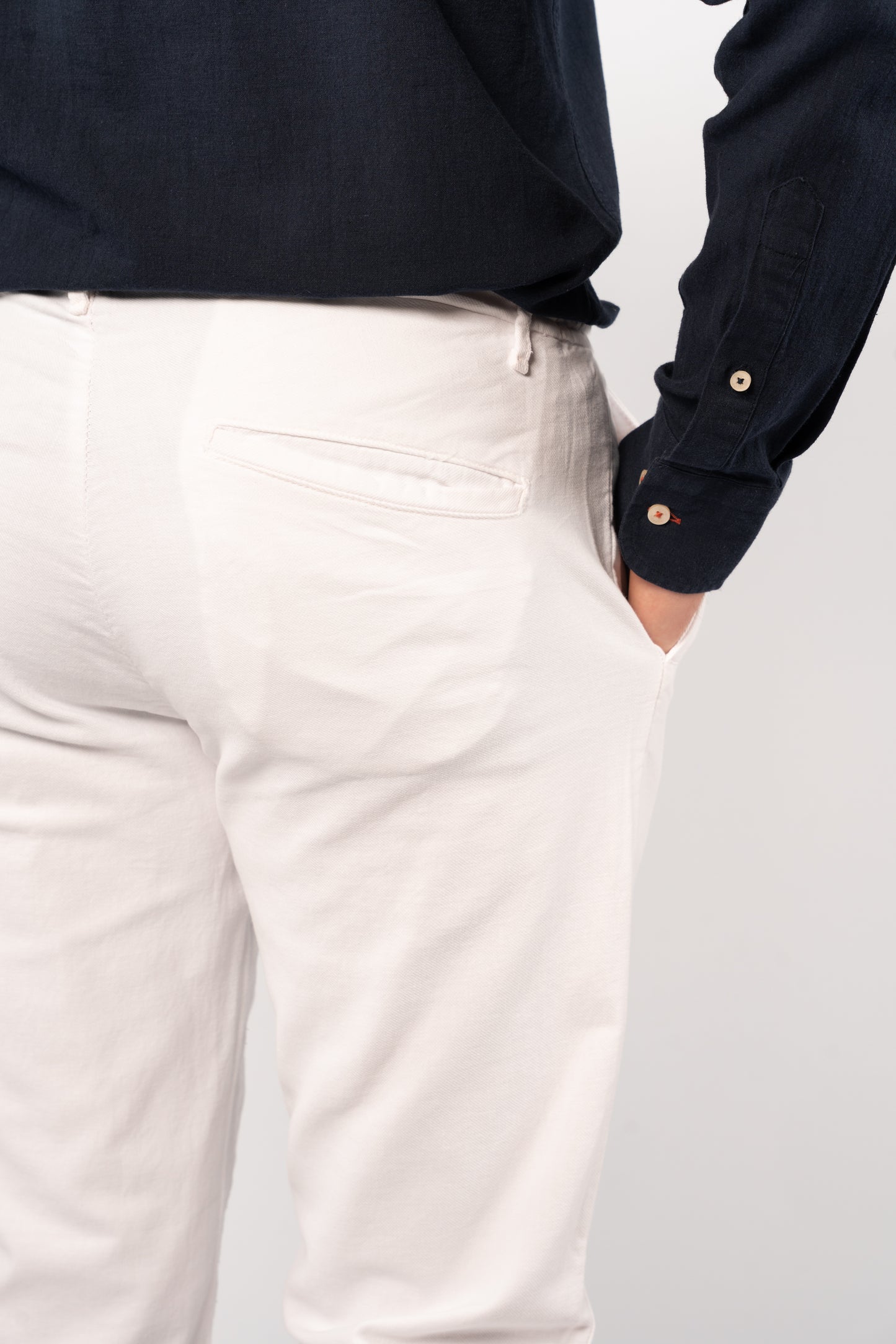 WHITE RELAXED TROUSERS