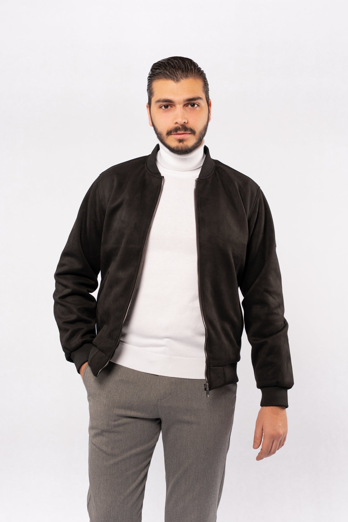 BLACK SUEDE URBAN JACKET