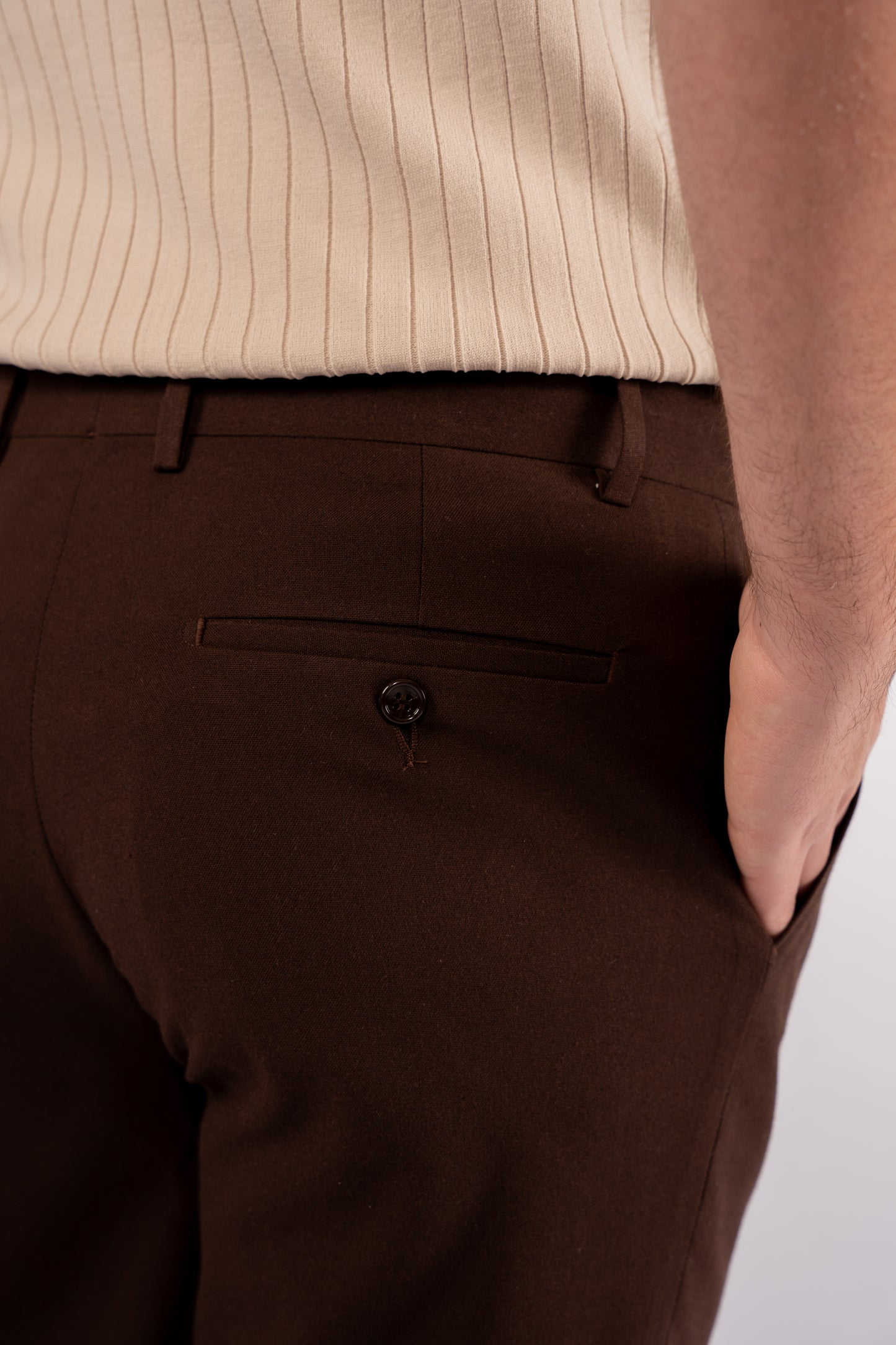 BROWN CLASSIC TROUSERS