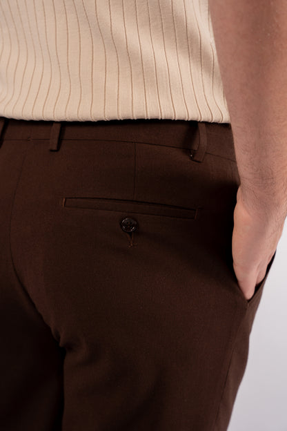 BROWN CLASSIC TROUSERS