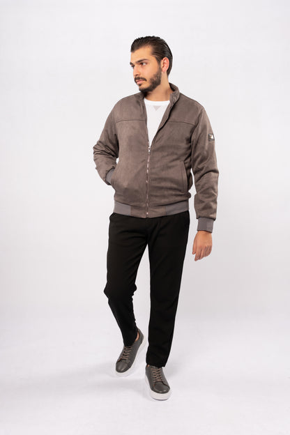 GREY SUEDE TIMELESS JACKET