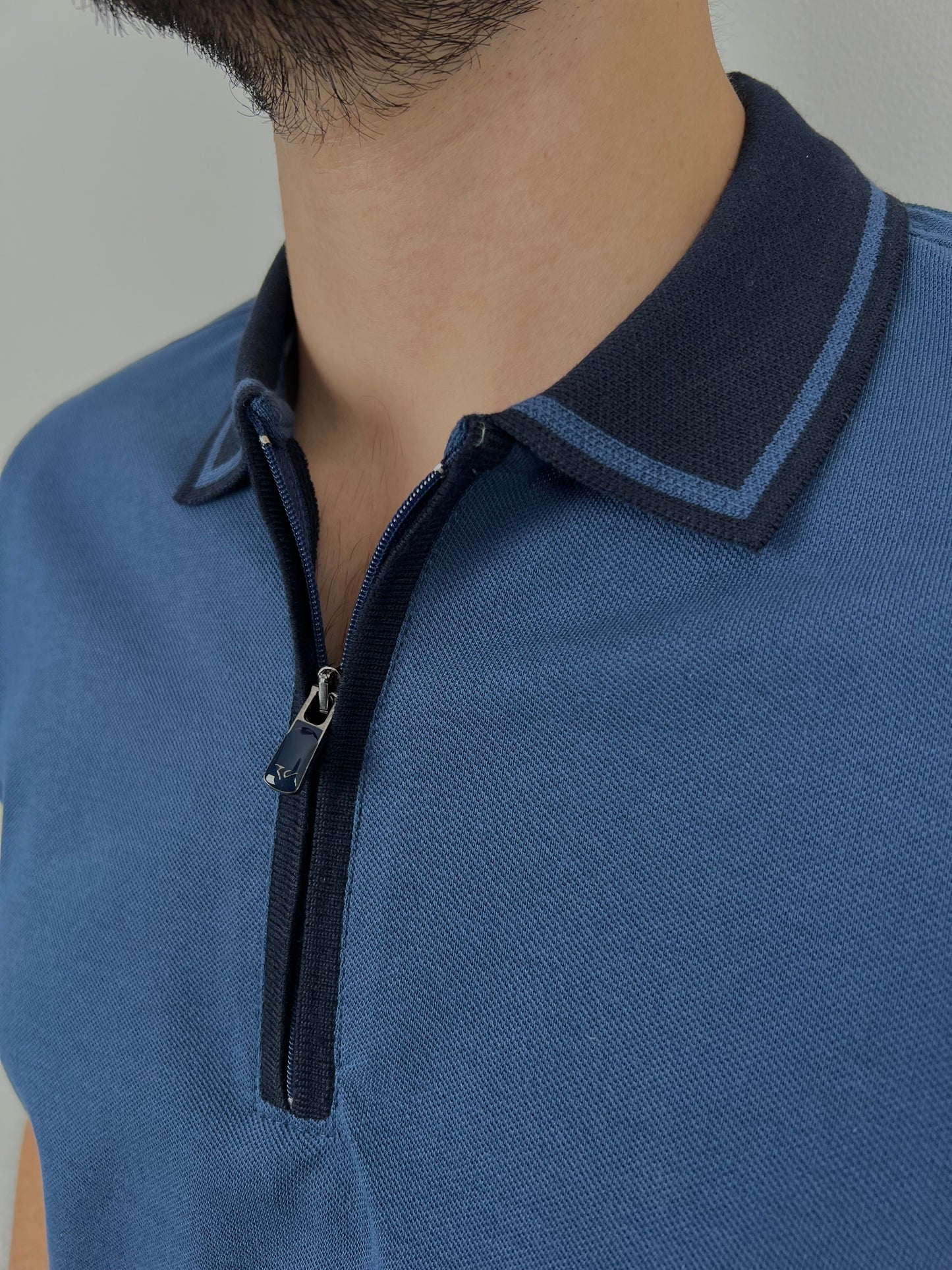 INDEGO ZIPPER POLO