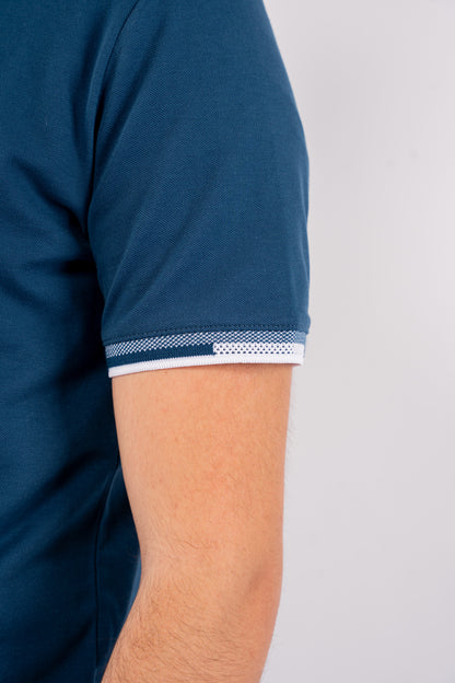INDEGO BUTTON COLLAR POLO