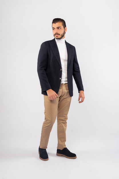 NAVY WOOL BLAZER