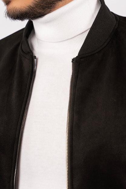 BLACK SUEDE URBAN JACKET