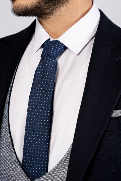 NAVY SUIT DOUBLE SIDED VEST