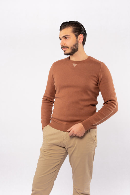 MOCHA CASUAL SWEATER