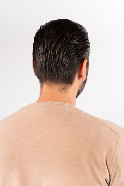 DARK BEIGE SELANIK ROUNDNECK SWEATER
