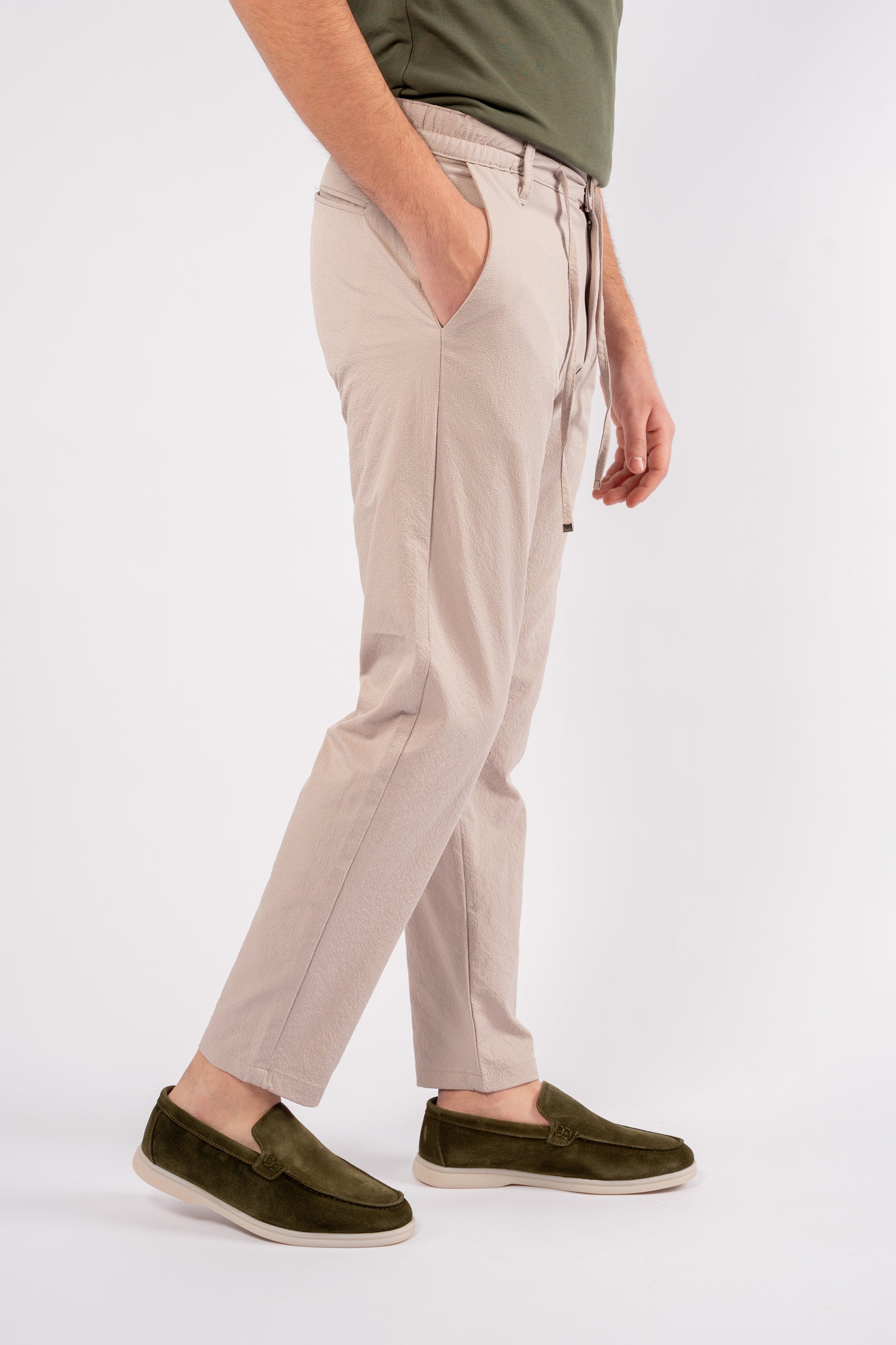 BEIGE CASUAL TROUSERS