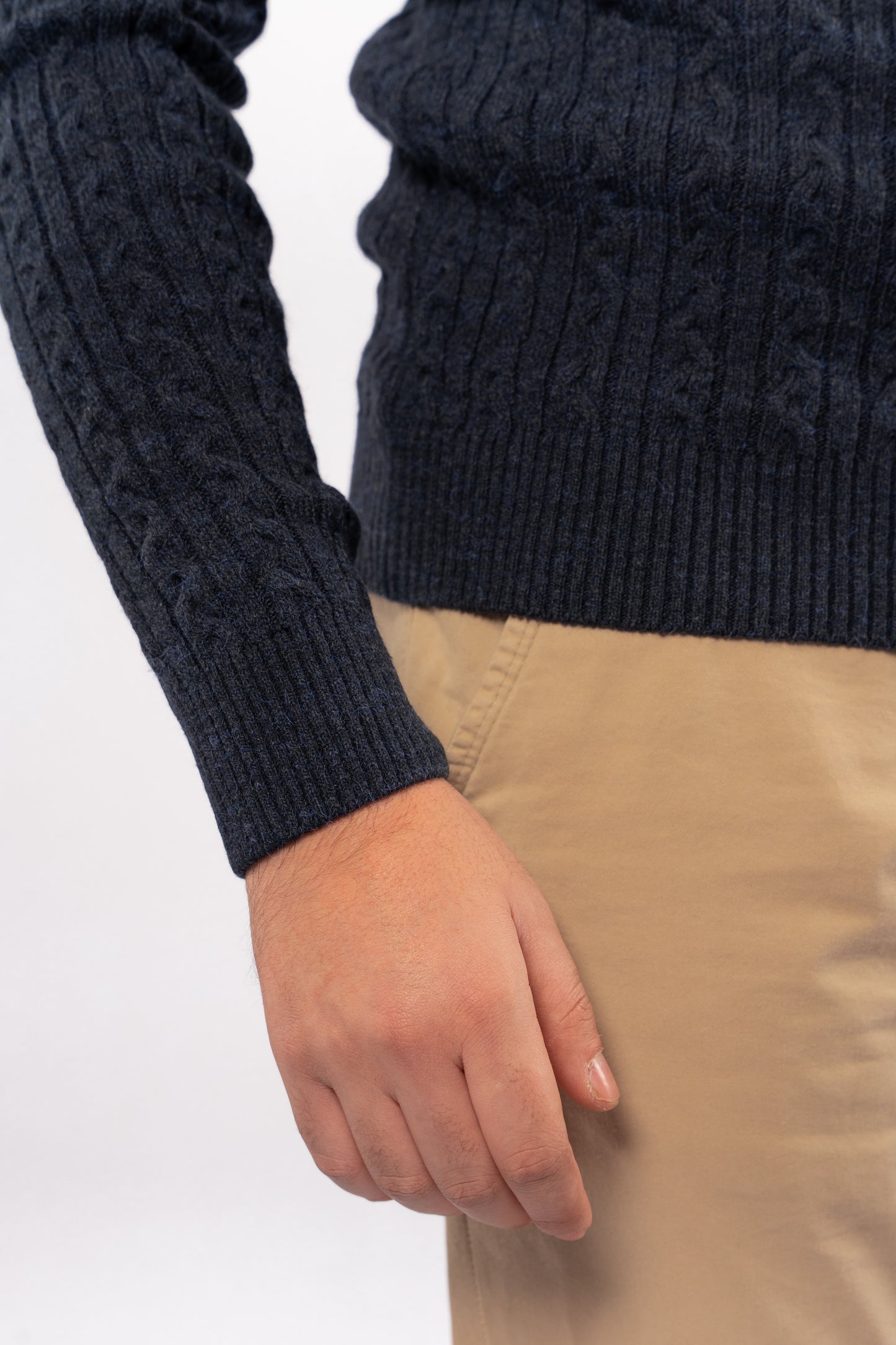 INDEGO PATTERNED TURTLENECK