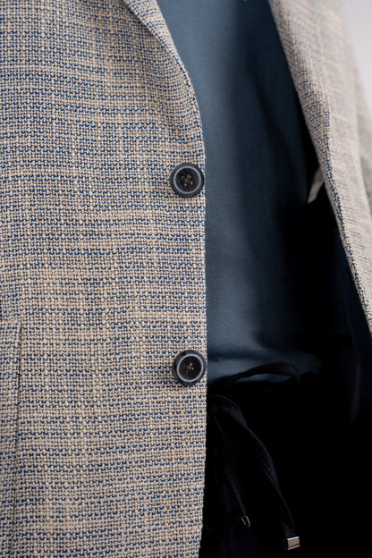 BLUE LINEN BLAZER