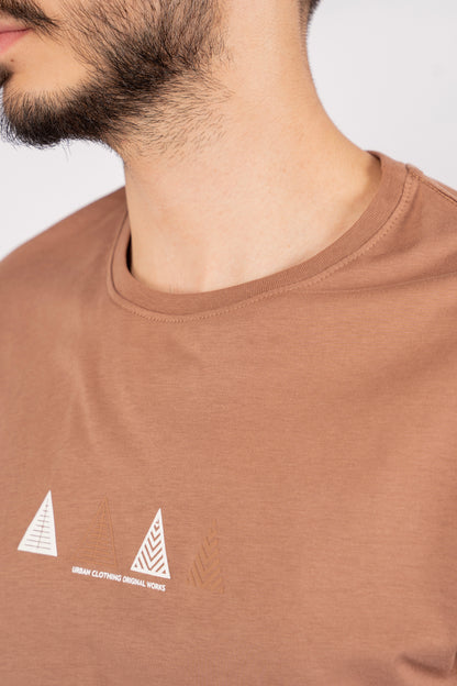 MOCHA TRIANGLES TSHIRT