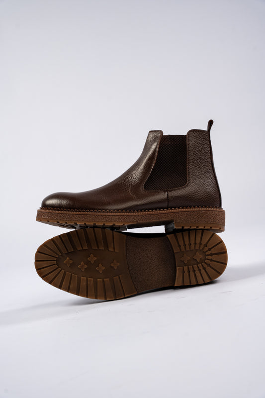 BROWN CHELSEA BOOTS