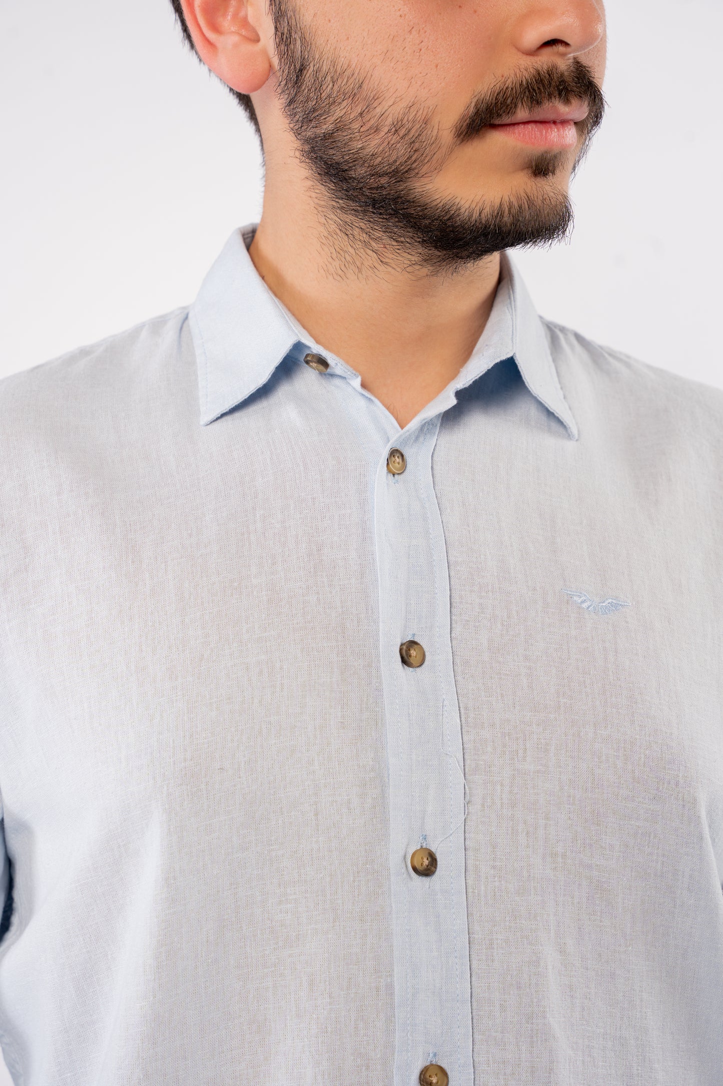 LIGHT BLUE LINEN SHIRT