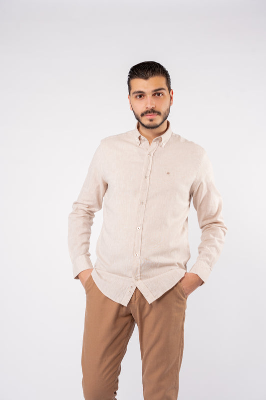 PREMIUM BEIGE LINEN SHIRT