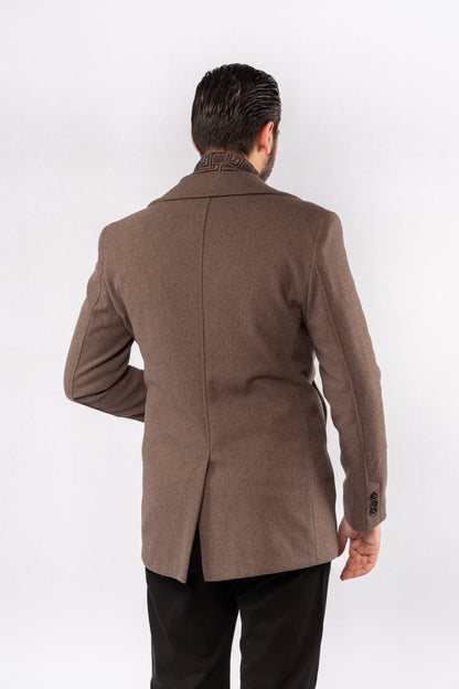 MOCHA ELEGANCE WOOL COAT