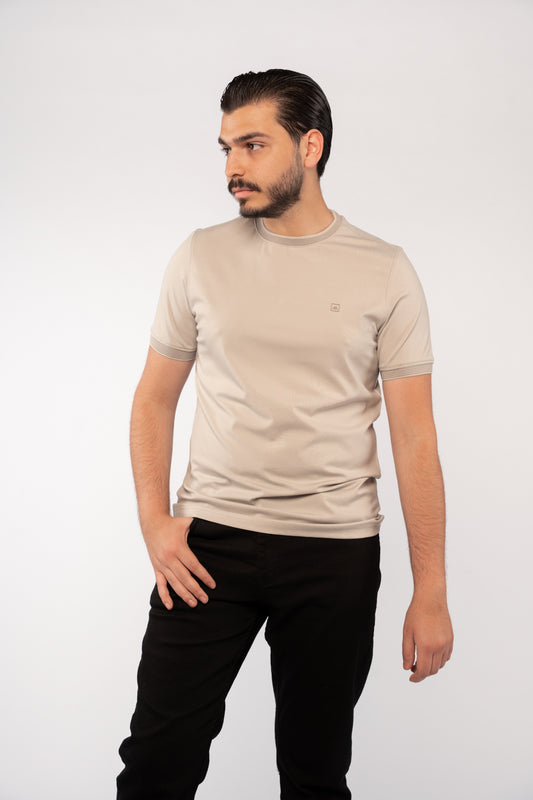 SAND BEIGE RELAXED TSHIRT
