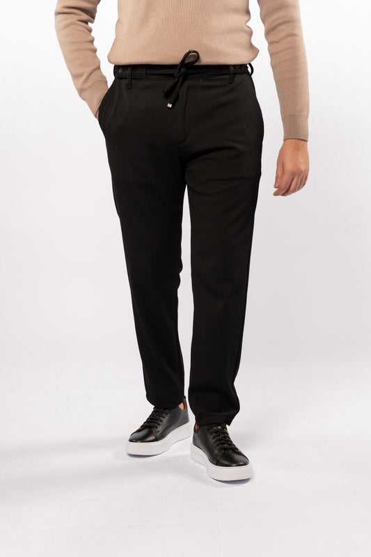 BLACK CASUAL TAILORED PANT