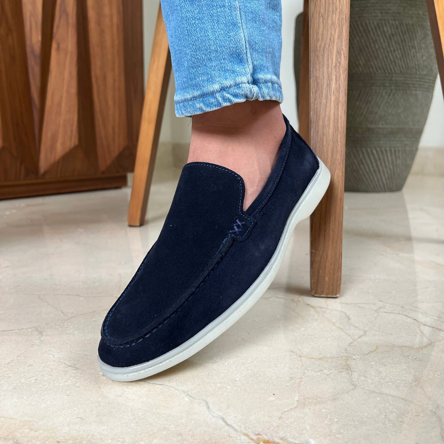 Navy Loafer