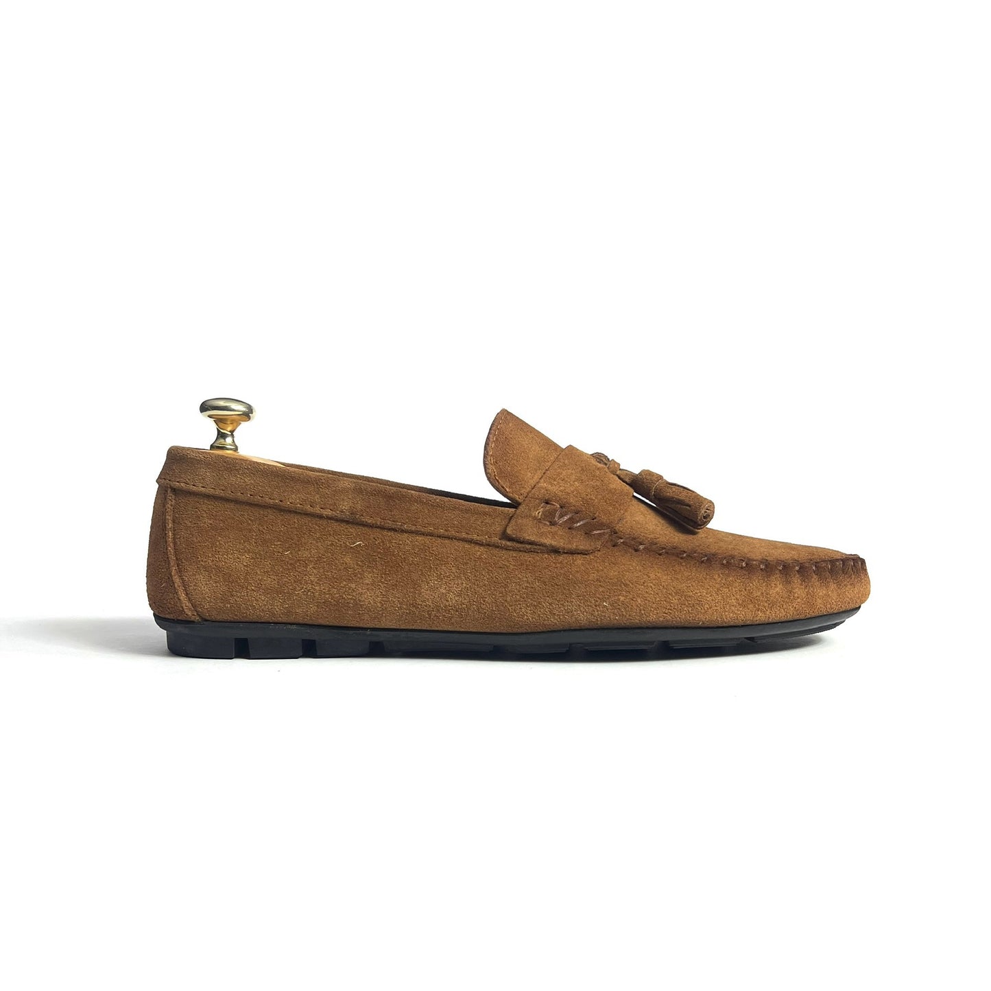 Havana Suede Tassels Moccasin