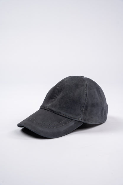 BLUE DENIM SUEDE CAP