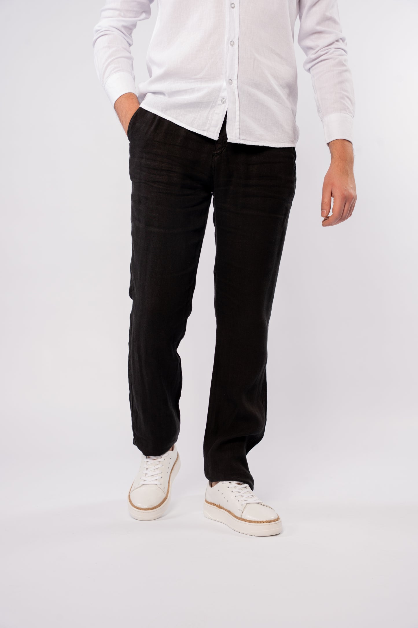 WHITE LINEN SHIRT