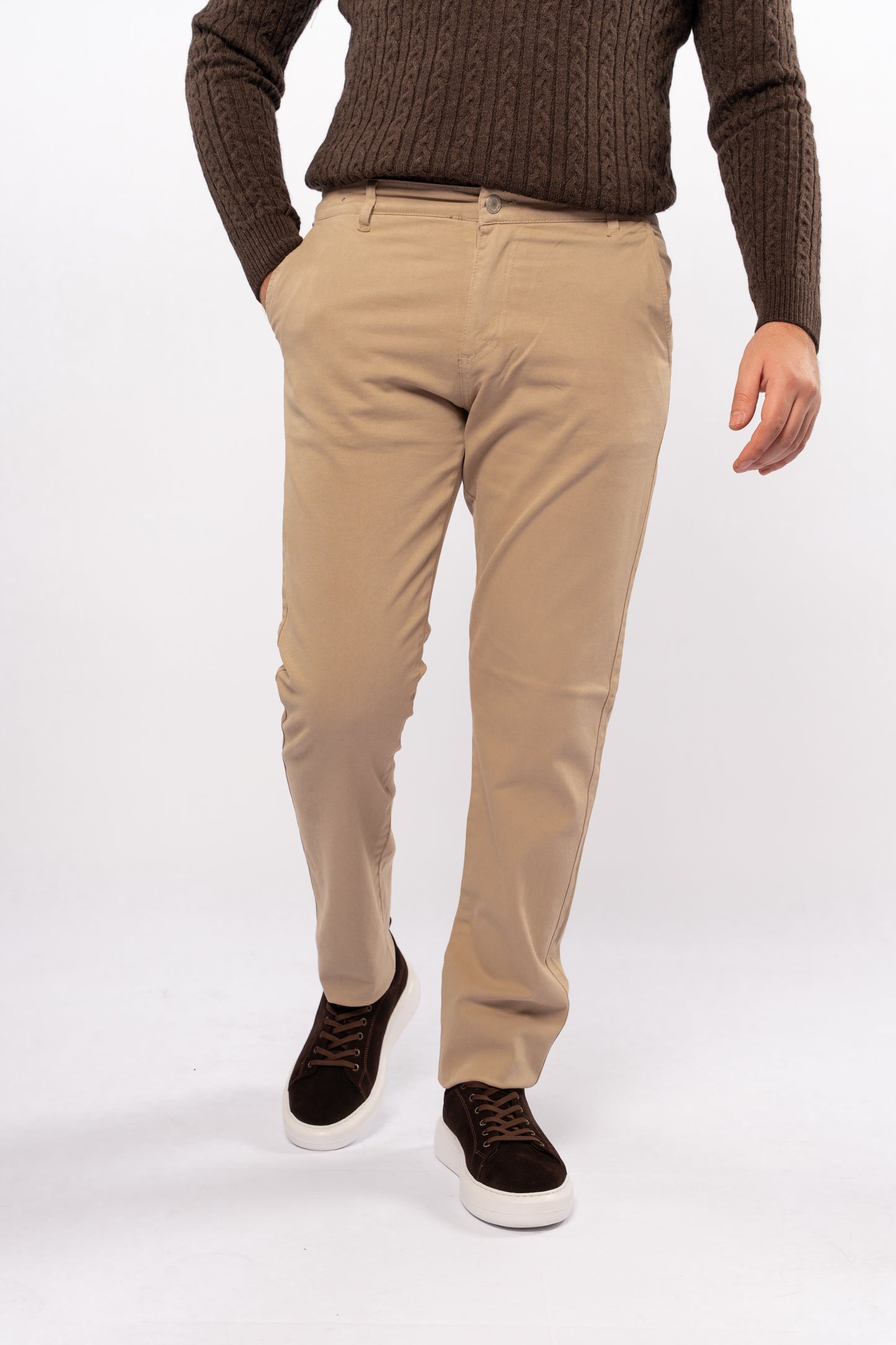 BEIGE ELEGANCE CHINO PANT