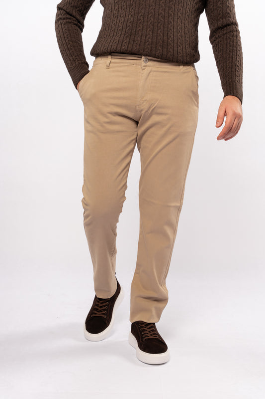 BEIGE ELEGANCE CHINO PANT