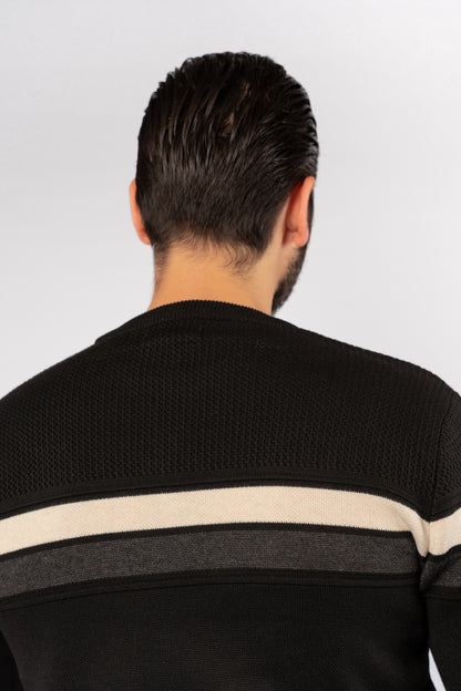 BLACK CASUAL SWEATER