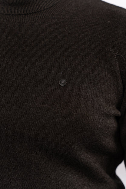 DARK GREY TURTLENECK SWEATER
