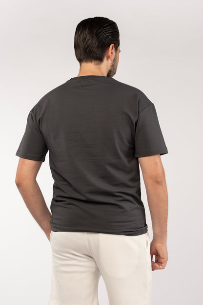NAVY DENIM MINIMAL EAGLE TSHIRT