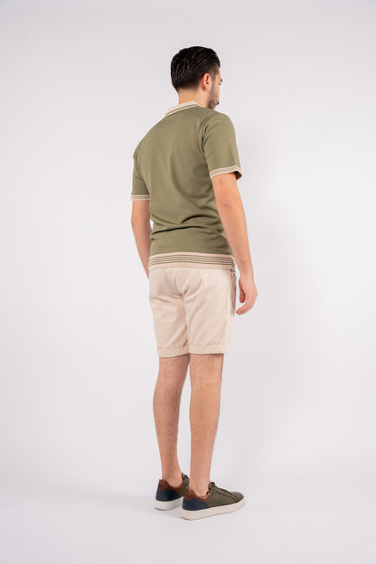 MINT MIXED ZIPPER TRICOT POLO
