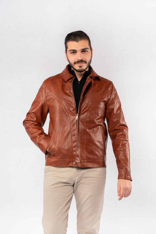 HAVANA TRUCKER LEATHER JACKET